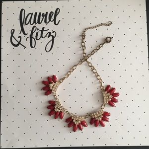 Oxblood Red Fashion Necklace